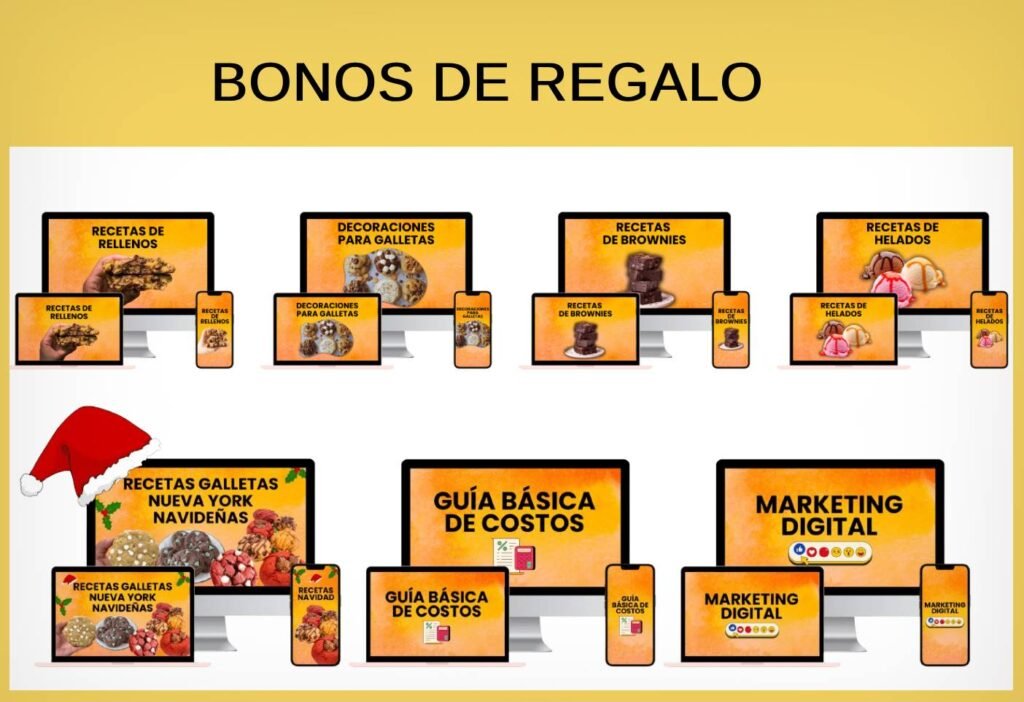 bonos de regalo de ebook 150 recetas de galletas al estilo new york