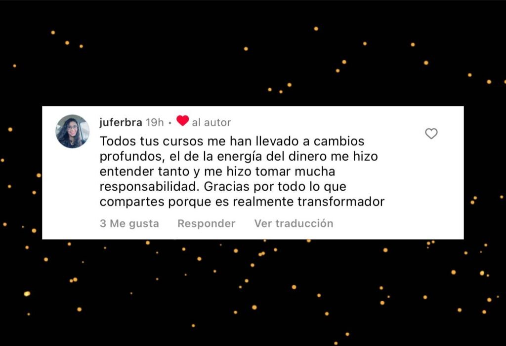 testimonios curso combo masterclass reto la energia del dinero